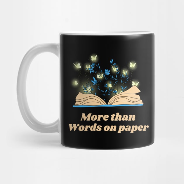 More Than Words on Paper Flower Book - Funny Quotes by Celestial Mystery